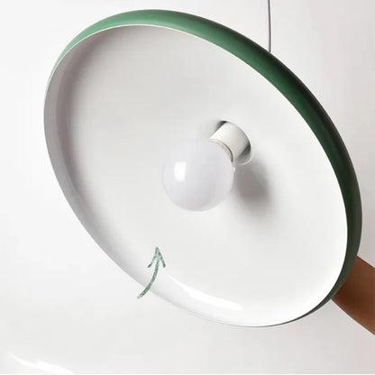 Fransk Macaron Konisk Metall Pendellampa