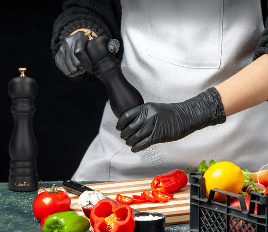 Salt- och pepparkvarnset – Manuell kryddkvarn i trä med keramiskt malsystem & justerbar malgrad