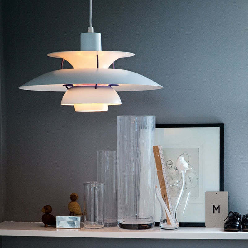 LED Hängande Lampa med Tygskärm