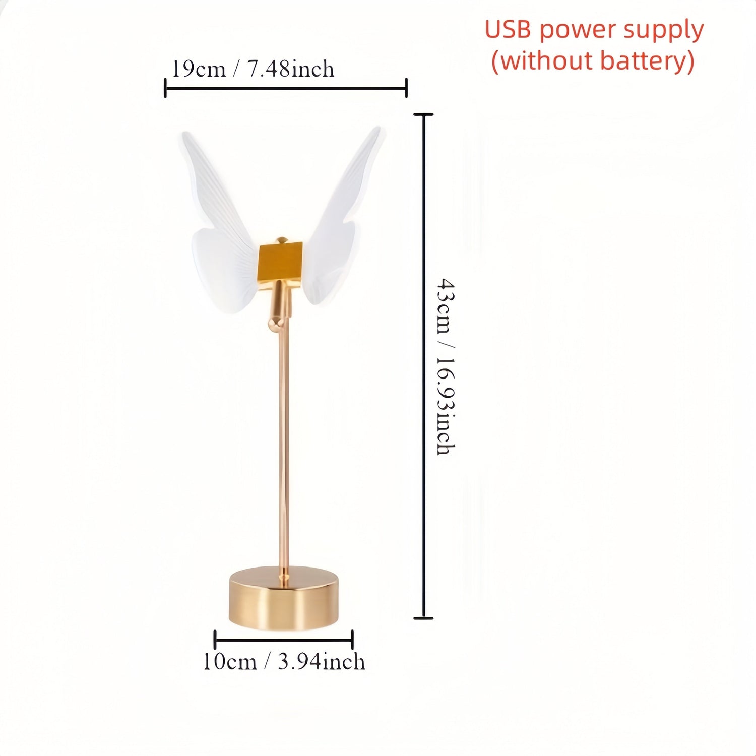 LumiButterfly - USB-drivna Fjäril Skrivbordslampa, Konstnärlig LED-Nattlampa