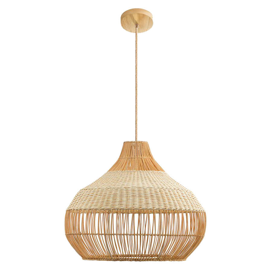 Rieten designlampa i japansk stil