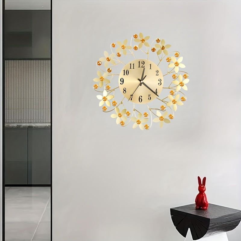 EleganceClock - Stille Dekorativ Väggklocka 14 Tum
