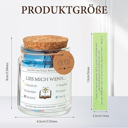 Handgjord 90-dagars bibelversglas