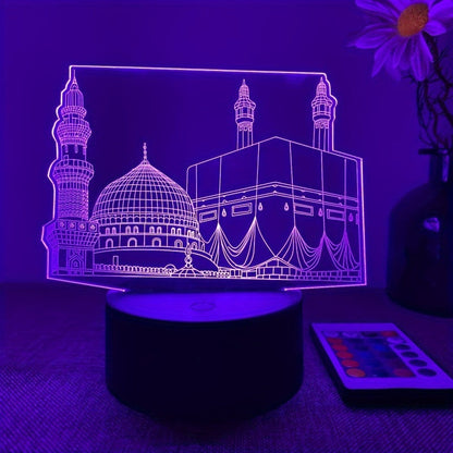 DecoLicht - 3D Nattlampa med Fjärrkontroll och 16 Färger