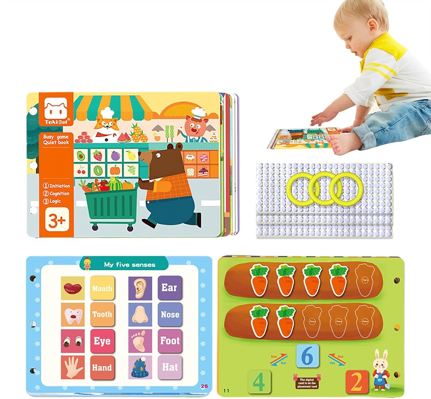 Sensorisk Montessori Busy Book