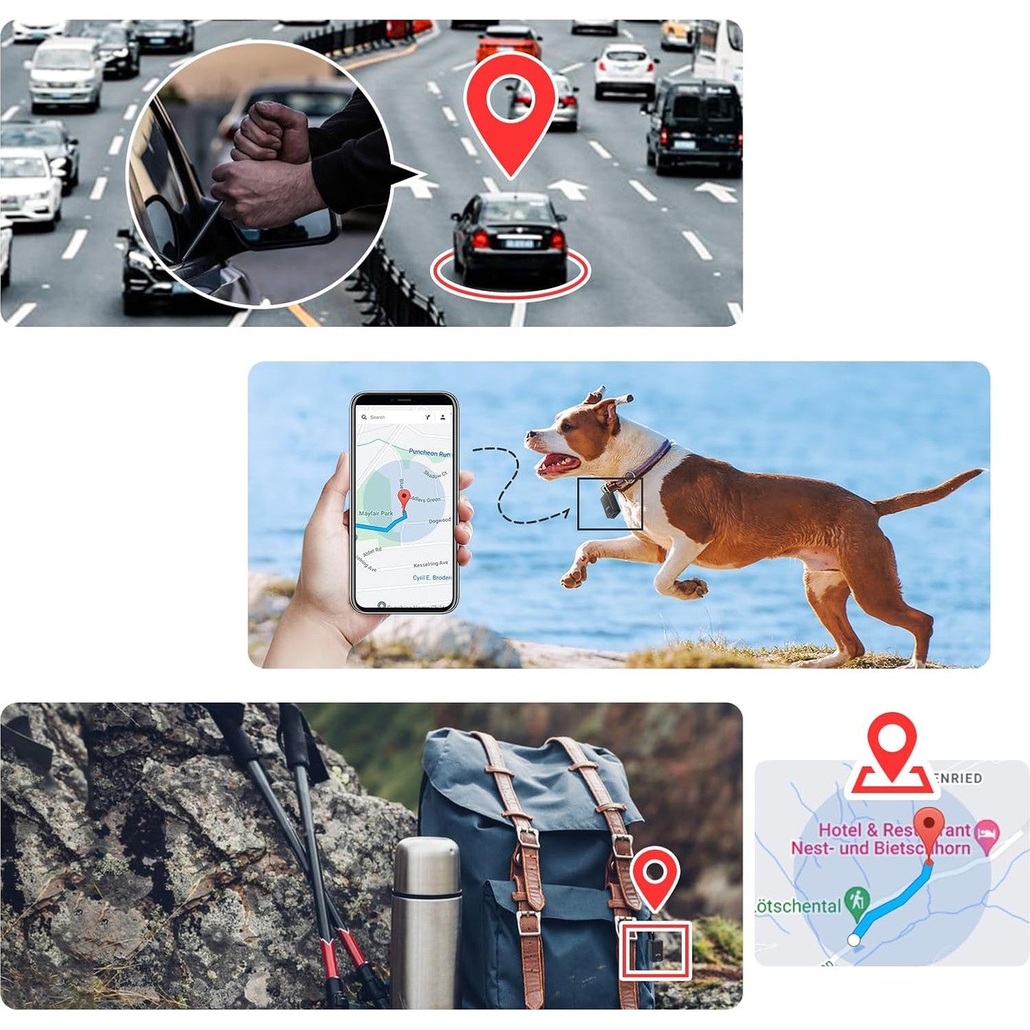 GPS Tracker Mini Magnetisk Bil Locator
