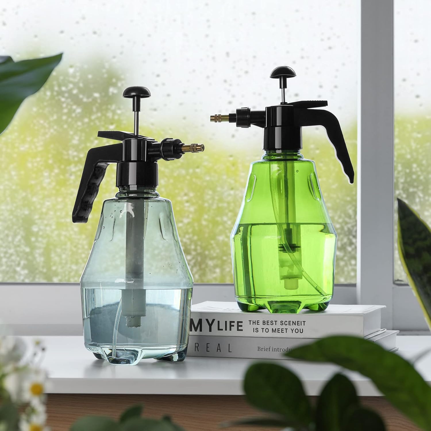 Tryckpumpa sprayflaska – Manuell sprayflaska för trädgård och växtvård