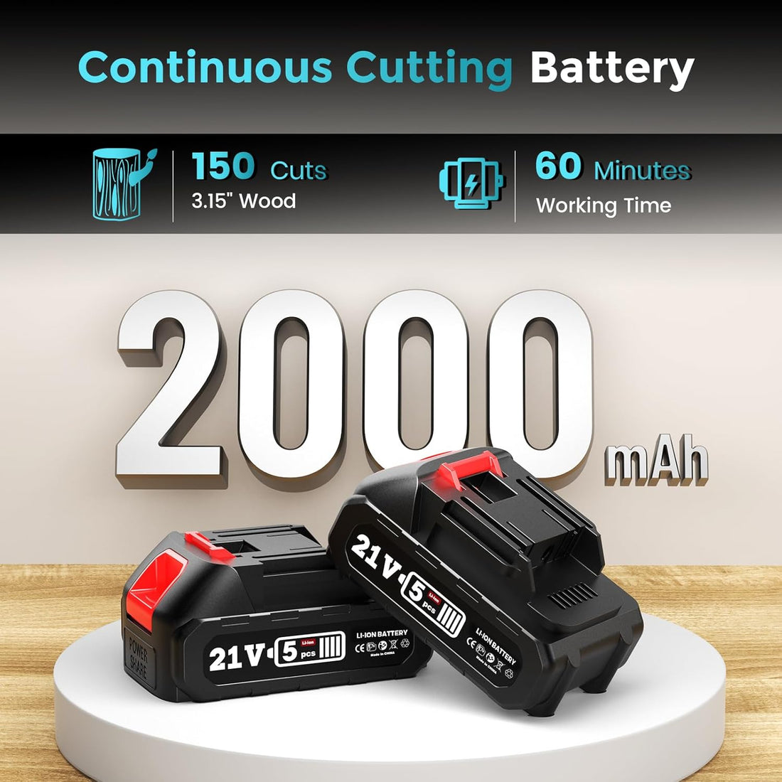 PowerCut Mini | Trådlös 6-tums kedjesåg för trädtrimning