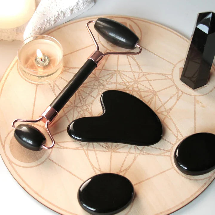 Instant Glow Gua Sha &amp; Jade Roller Set | För strålande hud och naturlig avslappning