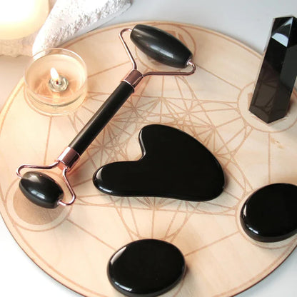 Instant Glow Gua Sha &amp; Jade Roller Set | För strålande hud och naturlig avslappning