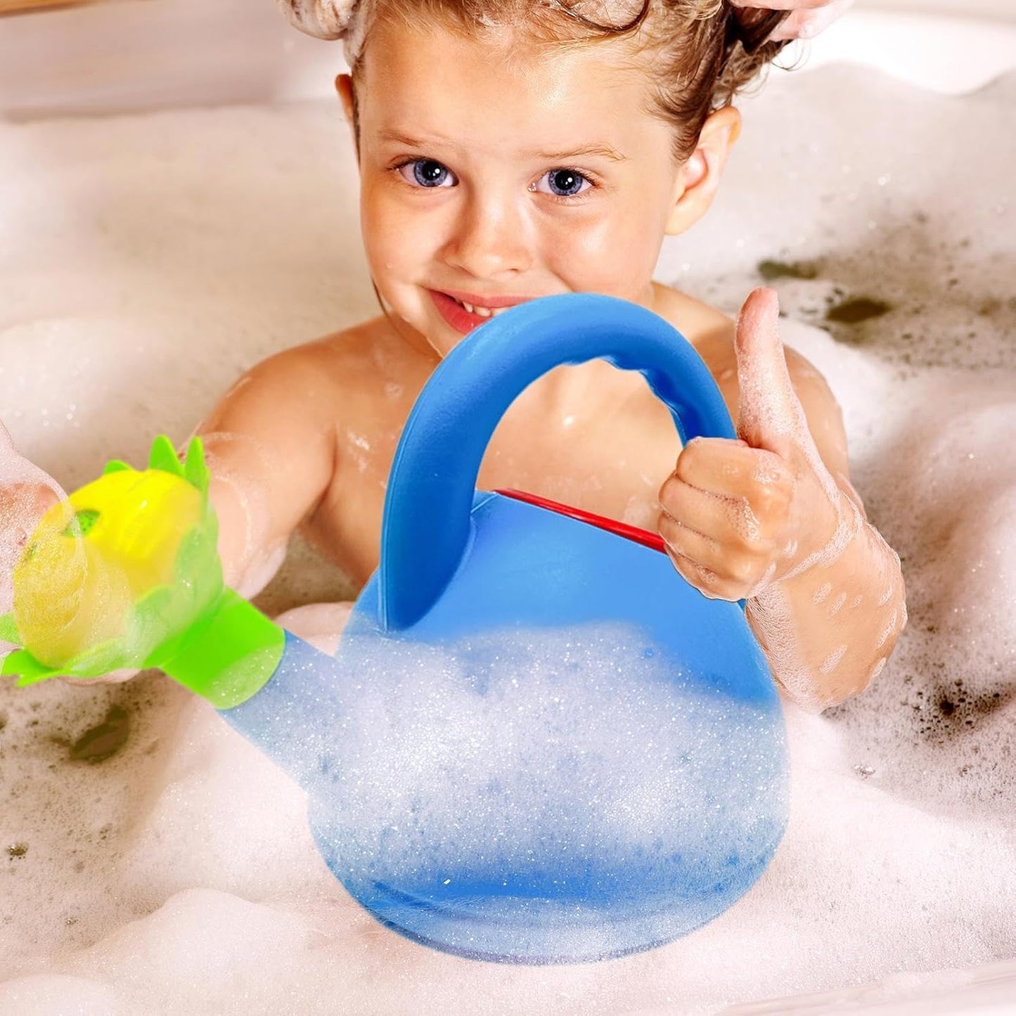 Barn vattenspruta med blommunge – Färgglad plastvattenspruta för små trädgårdsmästare