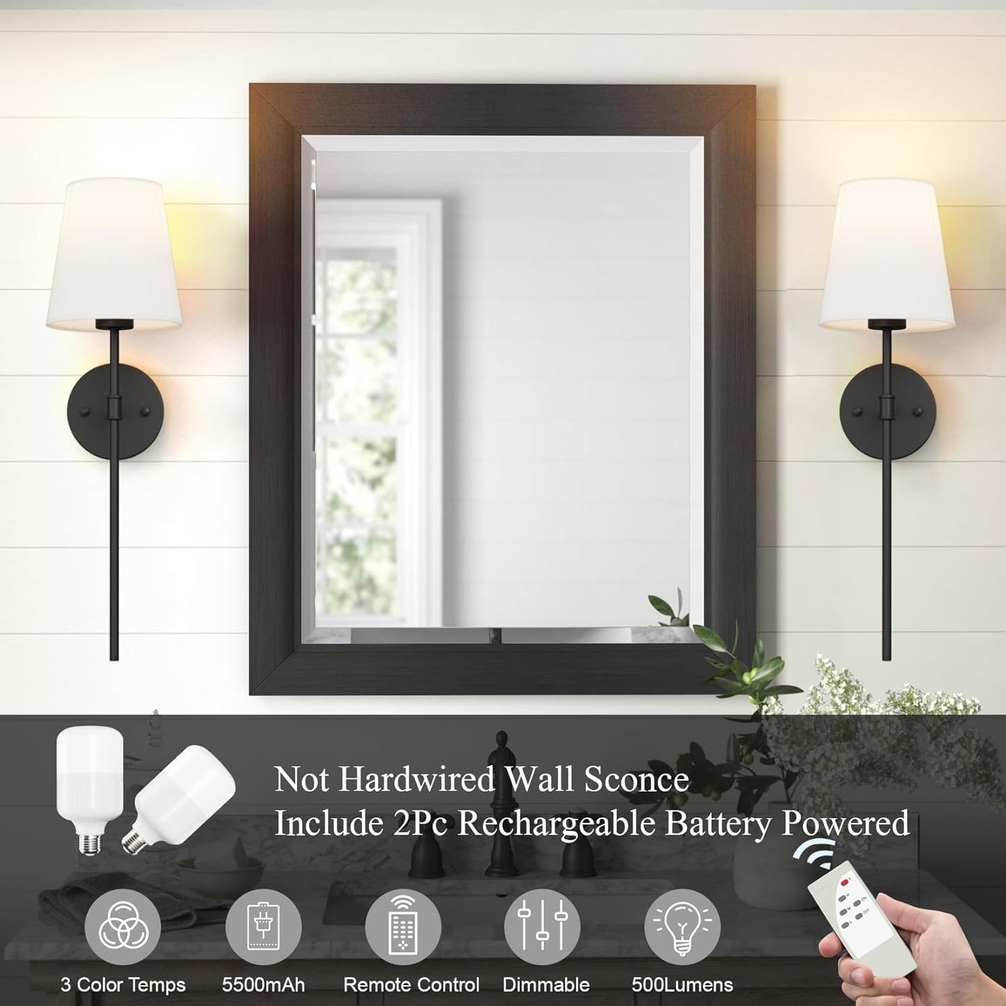 Eleganta vägglampor set om 2