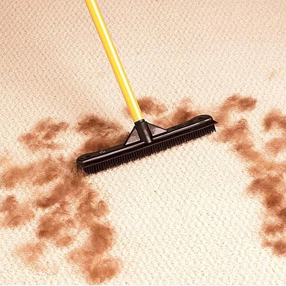 Carvallo djurhårborttagningsborste | Mångsidig & klöstrfri | 100% naturgummi