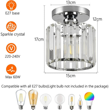 Glas Flush Taklampa för Hallway