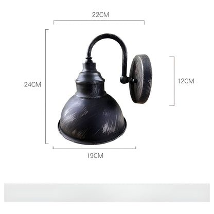 IronLuxe Light - Retro Vattentät Trädgård Veranda Järn Vägglampa