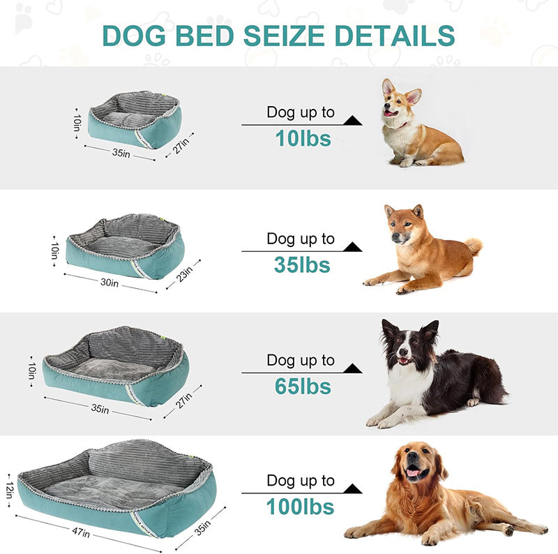 Pawelux All-Season Hypoallergenic Thick Dog Bed - Mjuk, Varm &amp; Maskintvättbar