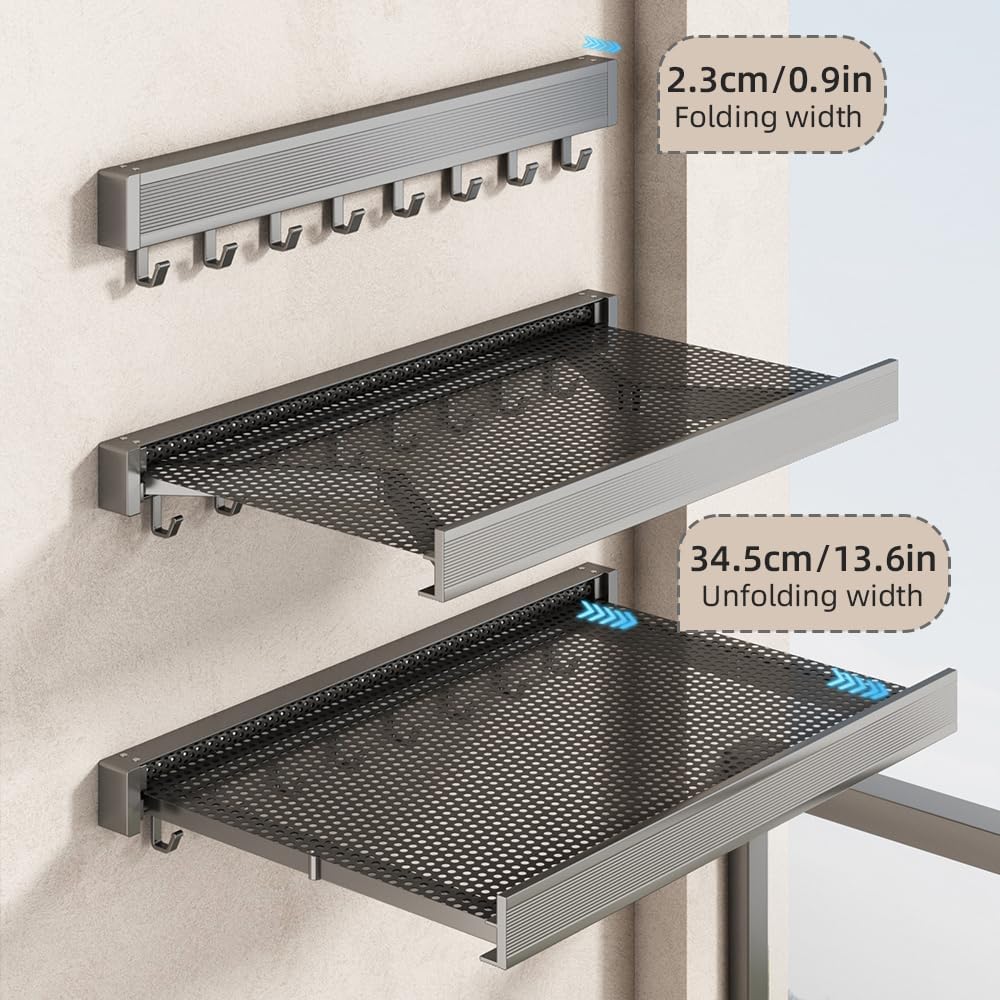 Carvallo – Mer plats genom hopfällbart torkande