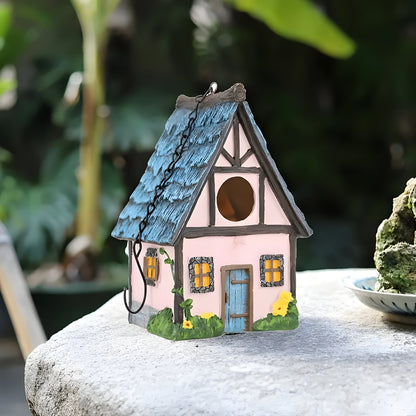 NestHaven Bo Nest - Rustik Trädgårds Hängande Fågelhus