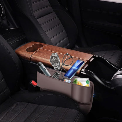 Bilstolssömsfyllare och organisatör för förare och passagerare 2-pack