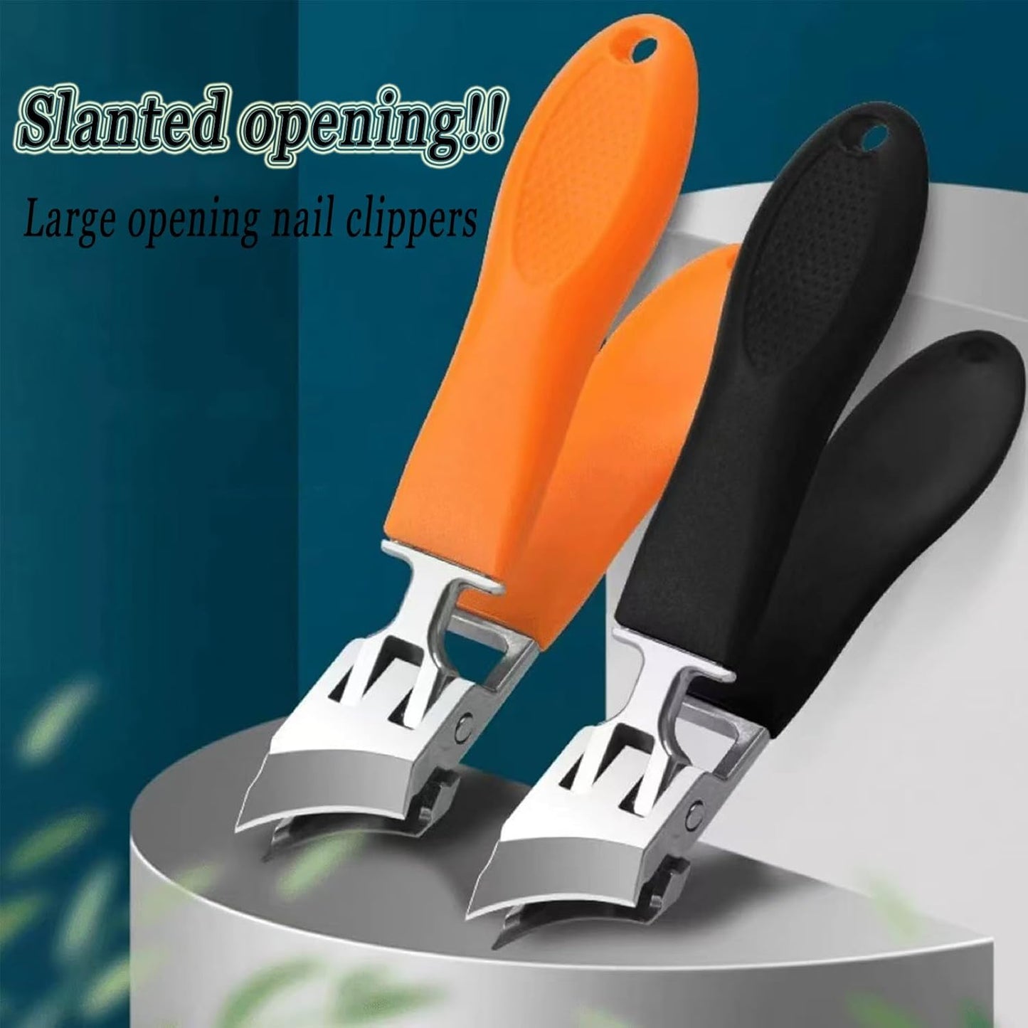 RoyaleGlow Bred Käft Nagelklippare med Anti-Splash Design