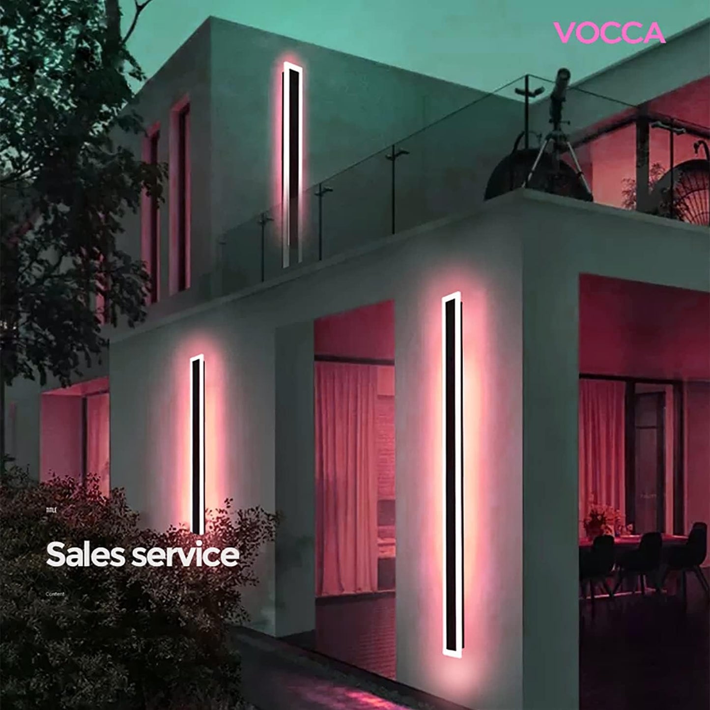 Utomhus LED Vägglampa Modern Dimbar Remsa