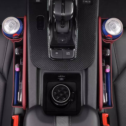 Bilstolssömsfyllare och organisatör för förare och passagerare 2-pack