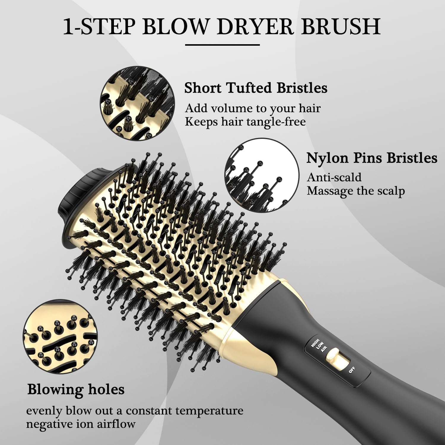 Hot Air Brush | Volymiserande Hårstyler för Hemma användning