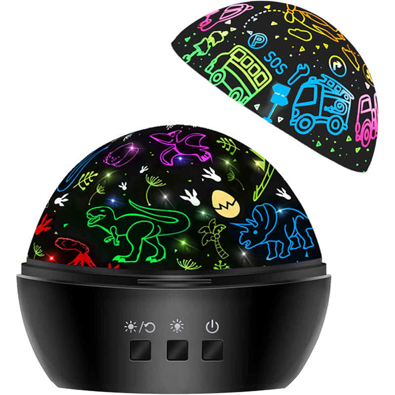 Enhörningsprojektor - Stjärnhimmel Nattlampor för Barn, 2-i-1 Projektor och Nattlampa