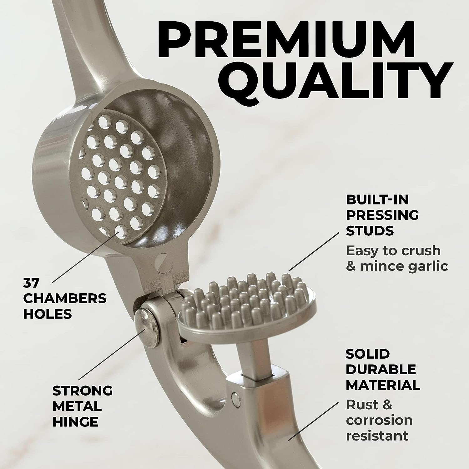 LuxRoyale Premium Vitlökspress Mincer för Lättlagad Mat