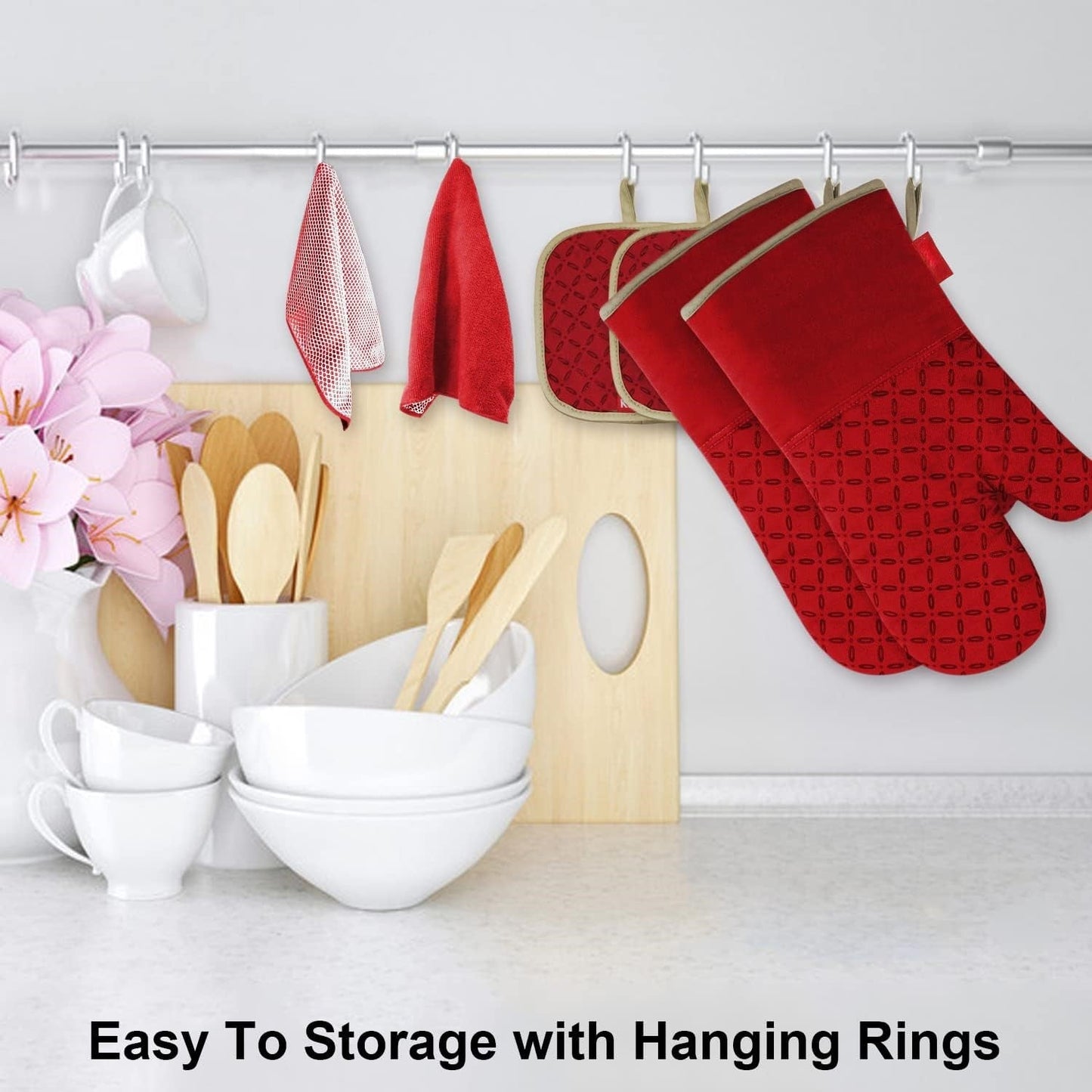 Carvallo-Set HeatGuard Pro | 6-delat | Värmebeständig upp till 260 °C | Rutschfritt silikon | Extra lång