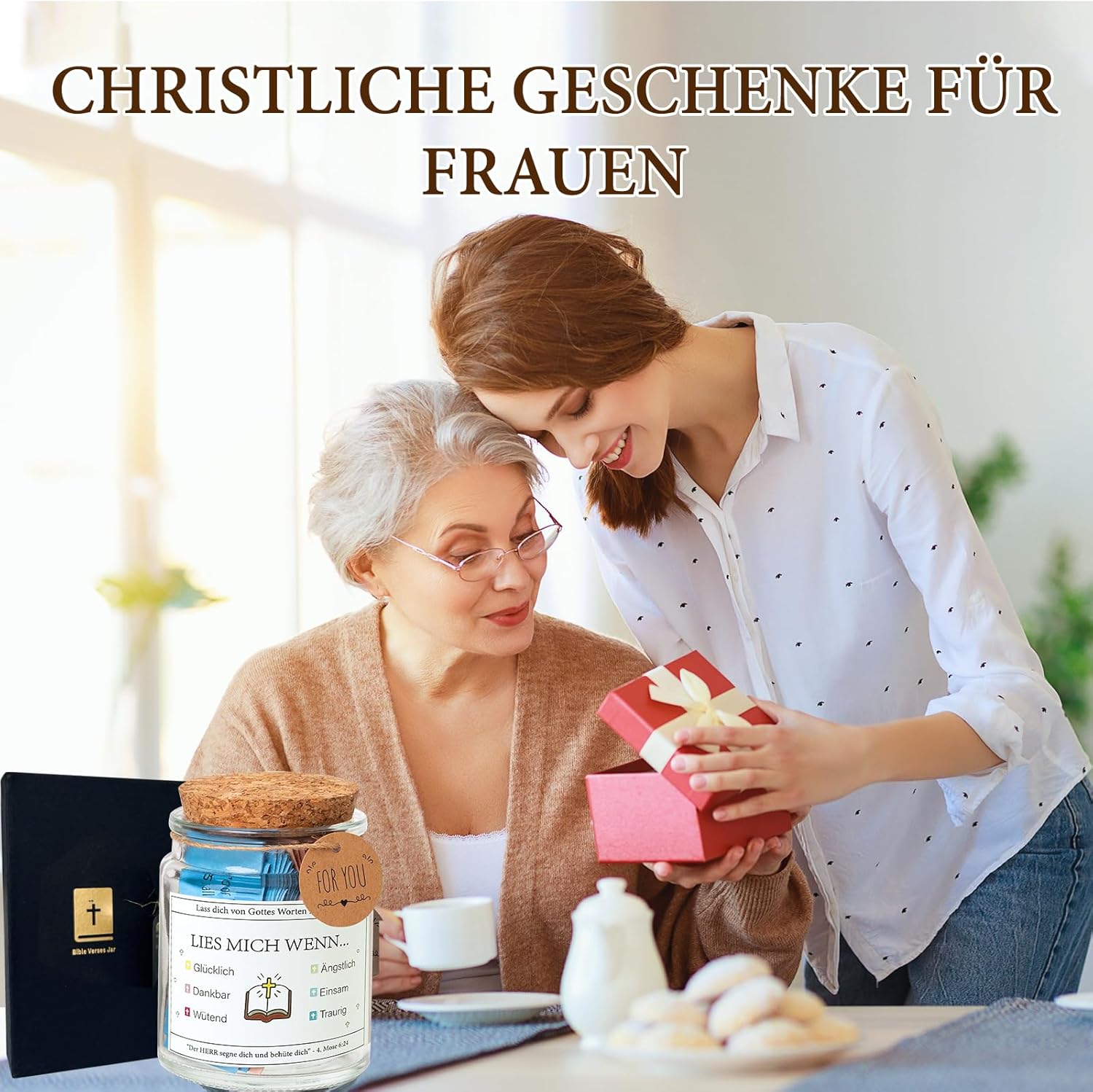 Handgjord 90-dagars bibelversglas