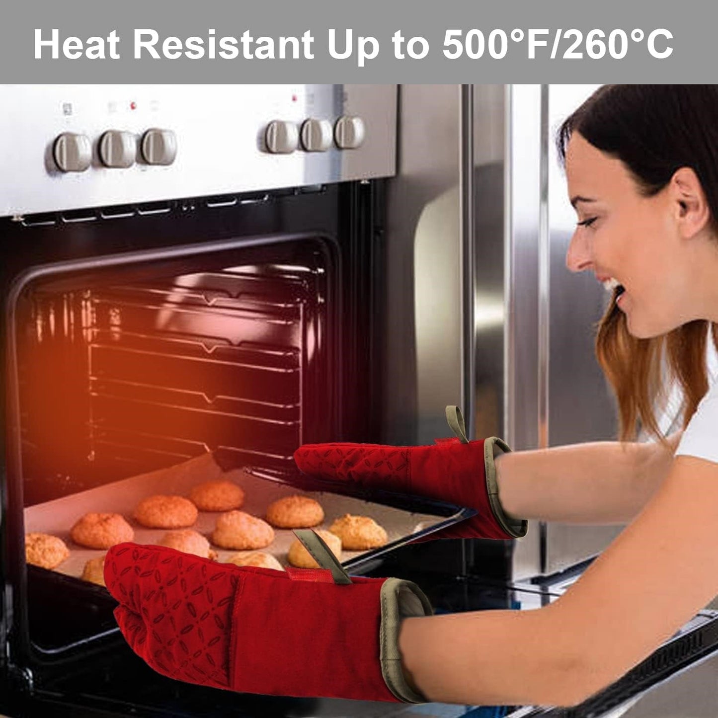 Carvallo-Set HeatGuard Pro | 6-delat | Värmebeständig upp till 260 °C | Rutschfritt silikon | Extra lång