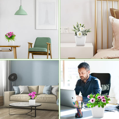 Blomkruka med bevattningssystem – Självbevattnande blomkruka för inomhus- och utomhusbruk