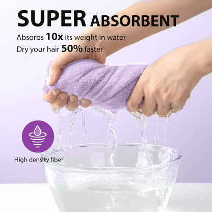 Mikrofiber-hårhandduk-set | 3-pack för snabb torkning