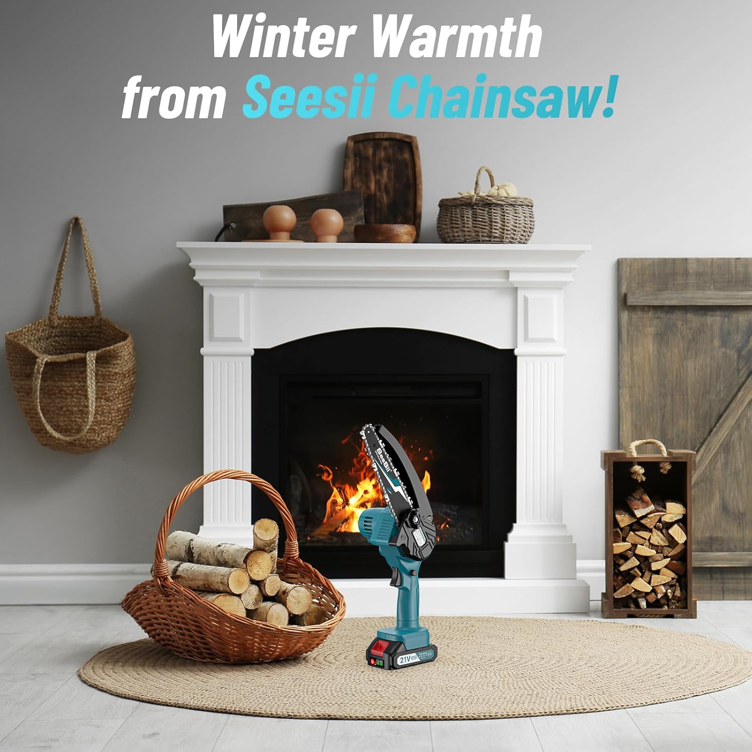 PowerCut Mini | Trådlös 6-tums kedjesåg för trädtrimning