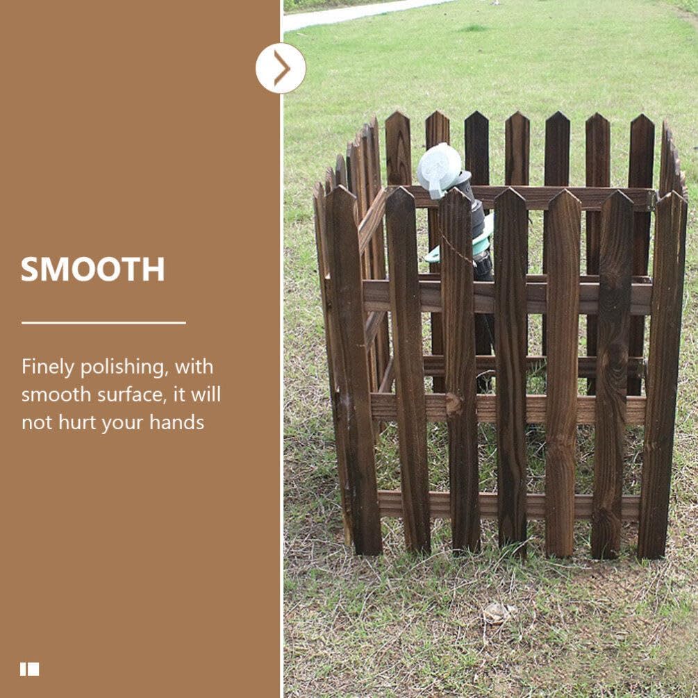 Dekorativ trädhägn för bäddar och utomhusområden