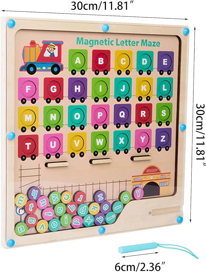 Magnetisk labyrint pusselspel