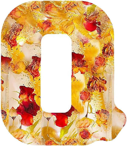 Brev Harpiks Lampa med Torkade Blommor