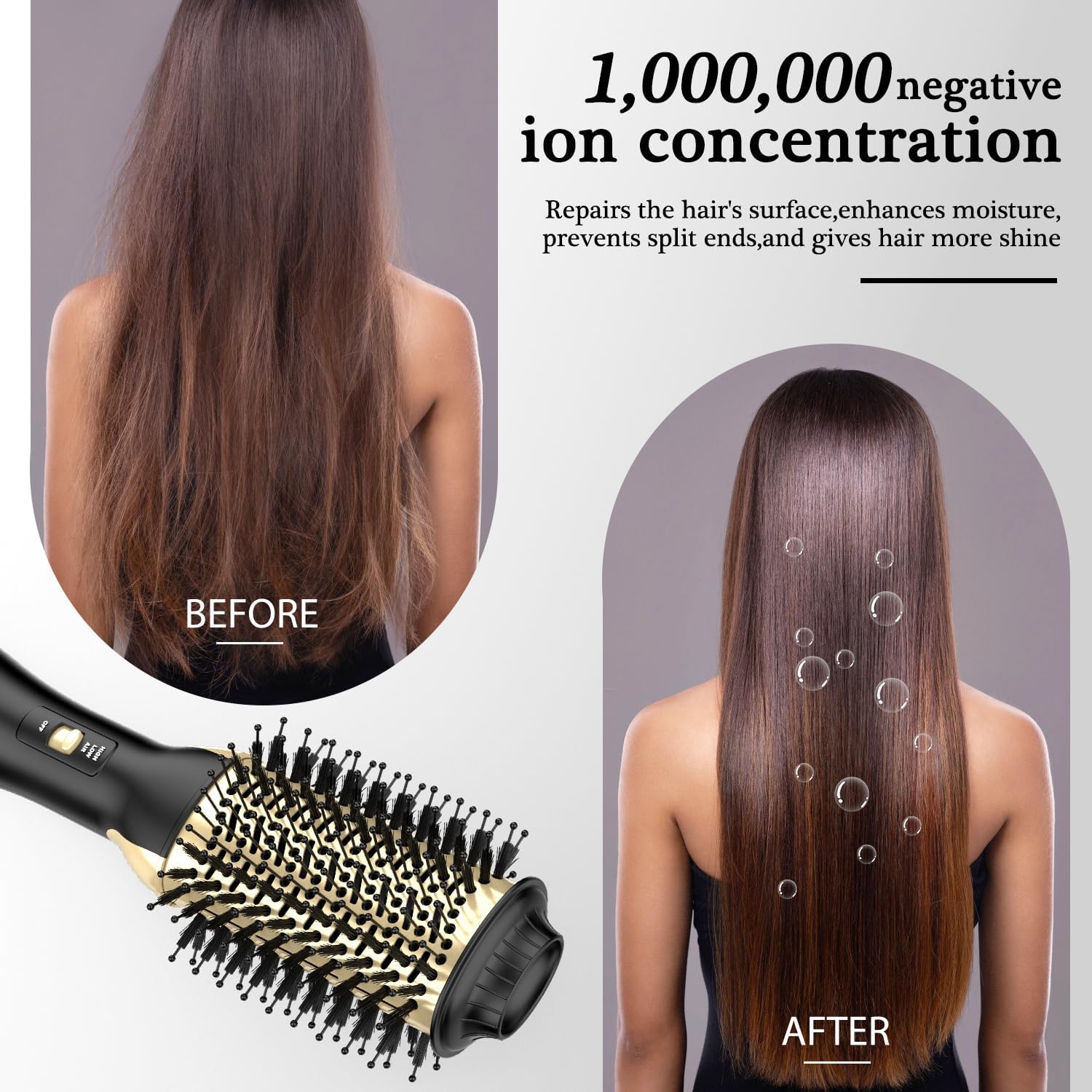 Hot Air Brush | Volymiserande Hårstyler för Hemma användning