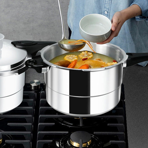 5L Exponeringssäker Tryckkokare – För Gaskokning &amp; Öppen Flamma – 22cm Förstärkt Design
