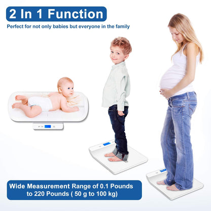 Baby scale with digital screen