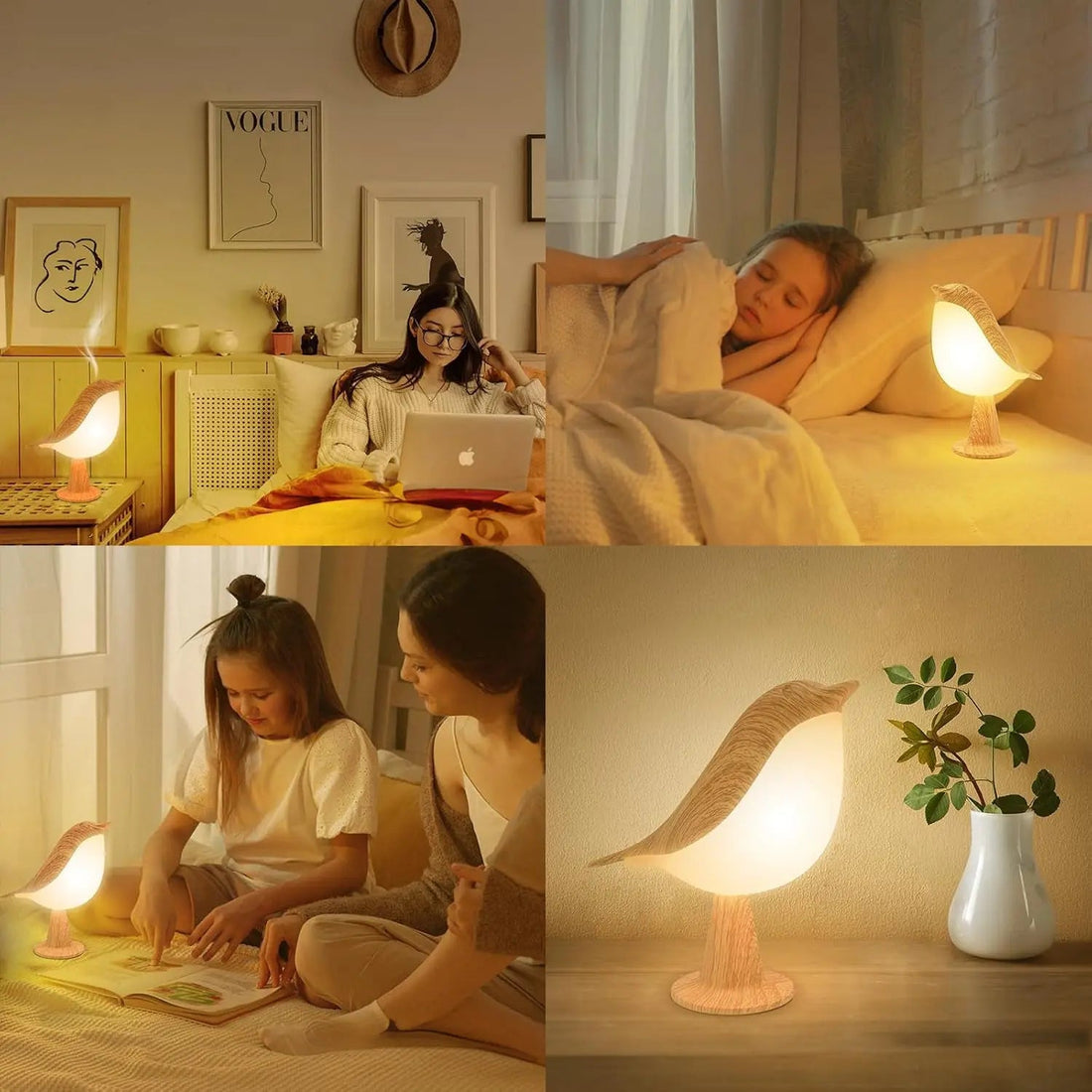 Carvallo - Elegant Trä Nattlampa