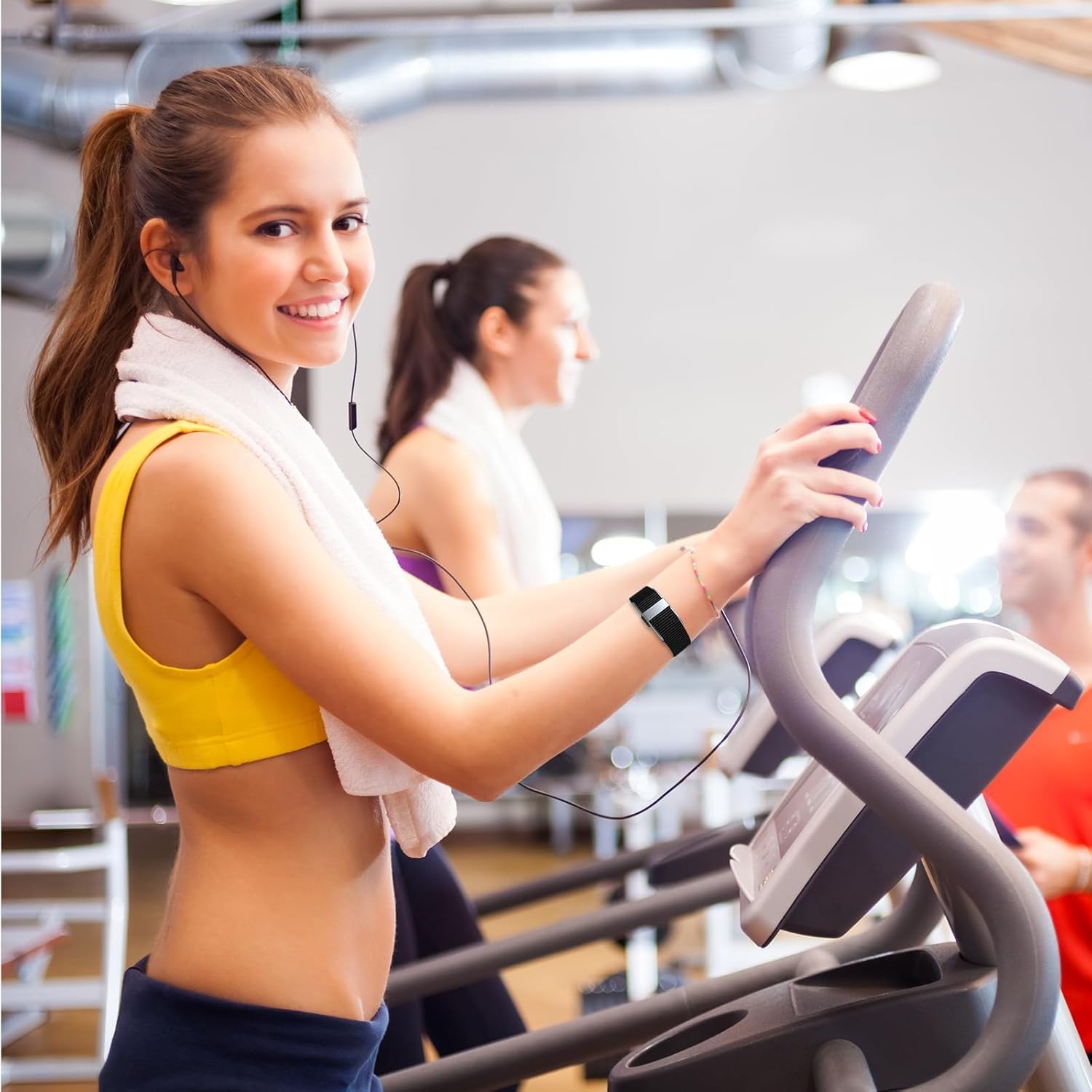 Fitness Tracker Klocka Vattentålig Pulsmonitor