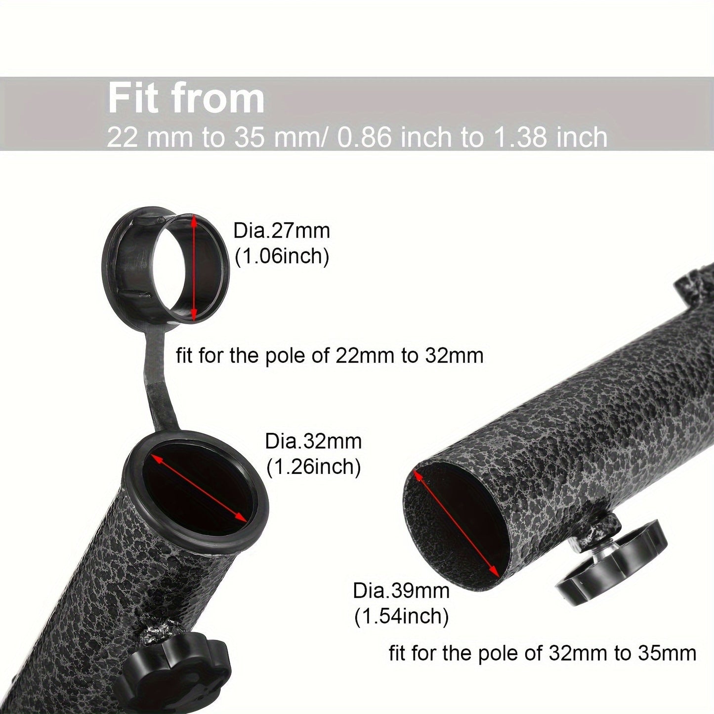 Carvallo Solskärmställning Stabello | För Ø 2.8–3.2 cm Skärmstänger | Halkfri & Bärbar | Robust stålkonstruktion