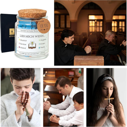 Handgjord 90-dagars bibelversglas