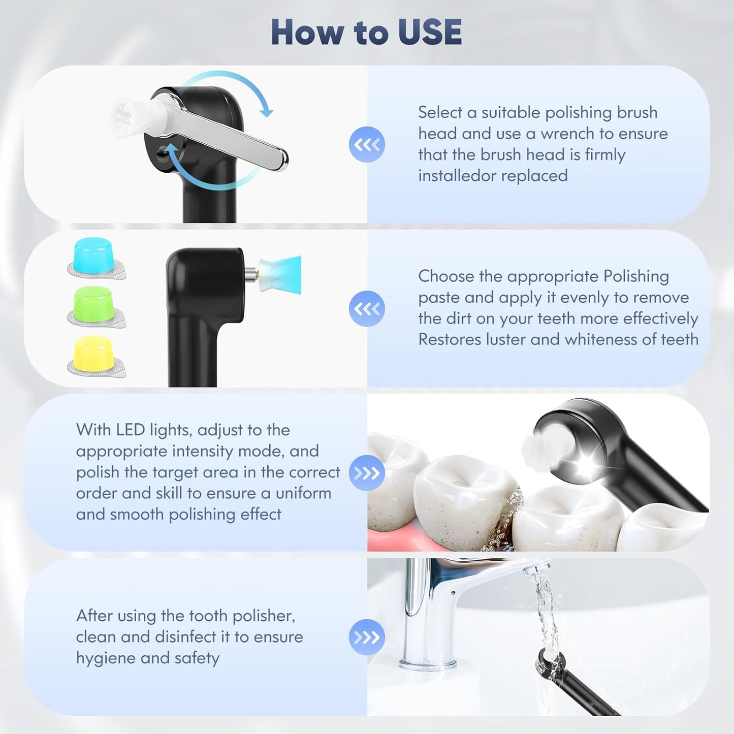 Tandpolerare | Trådlöst tandstenborttagningsverktyg för hemmet