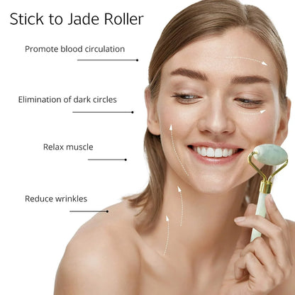 Instant Glow Gua Sha &amp; Jade Roller Set | För strålande hud och naturlig avslappning