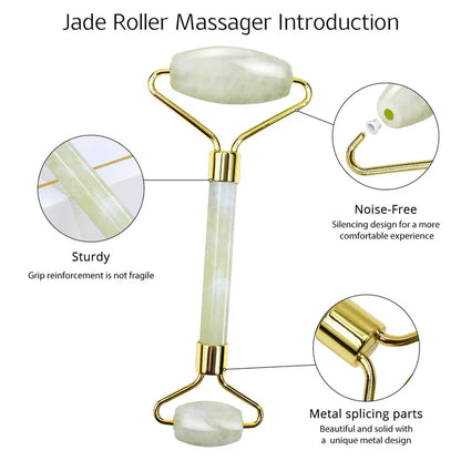 Instant Glow Gua Sha &amp; Jade Roller Set | För strålande hud och naturlig avslappning