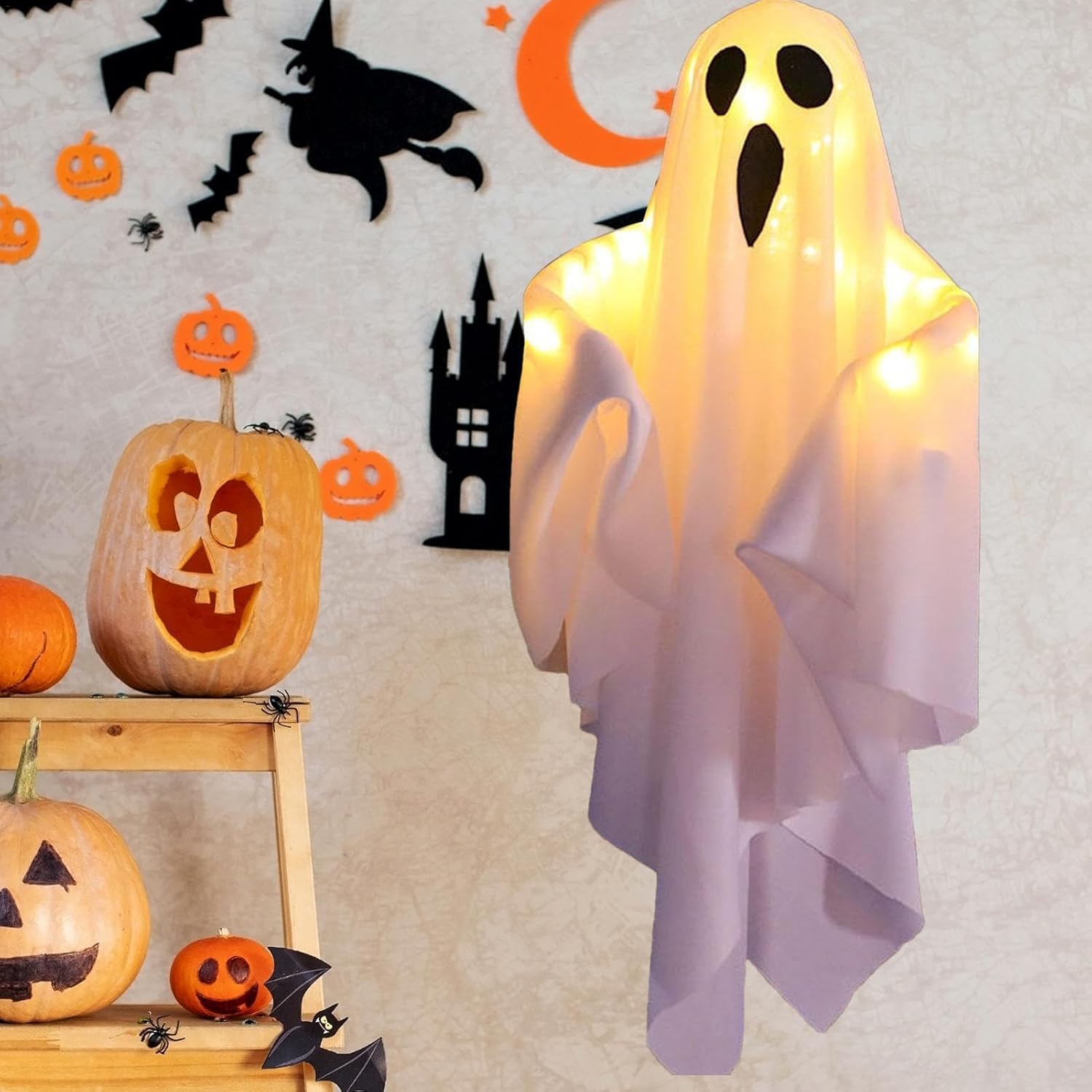 Halloween-lamps Hanging Fabric Ghost Decorations