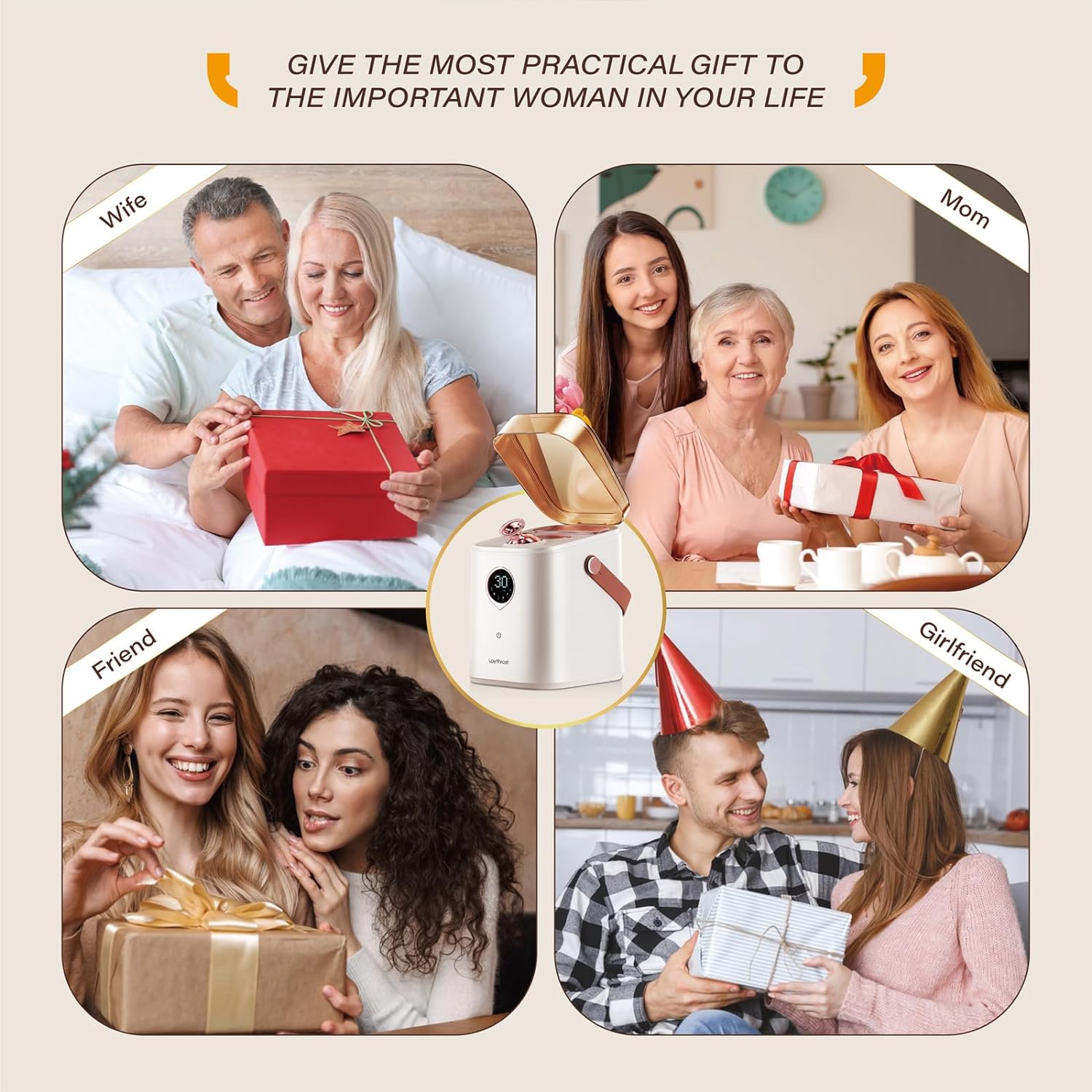 Professionell 6-i-1 Ionic Ansiktsångare för Djup Hudrengöring